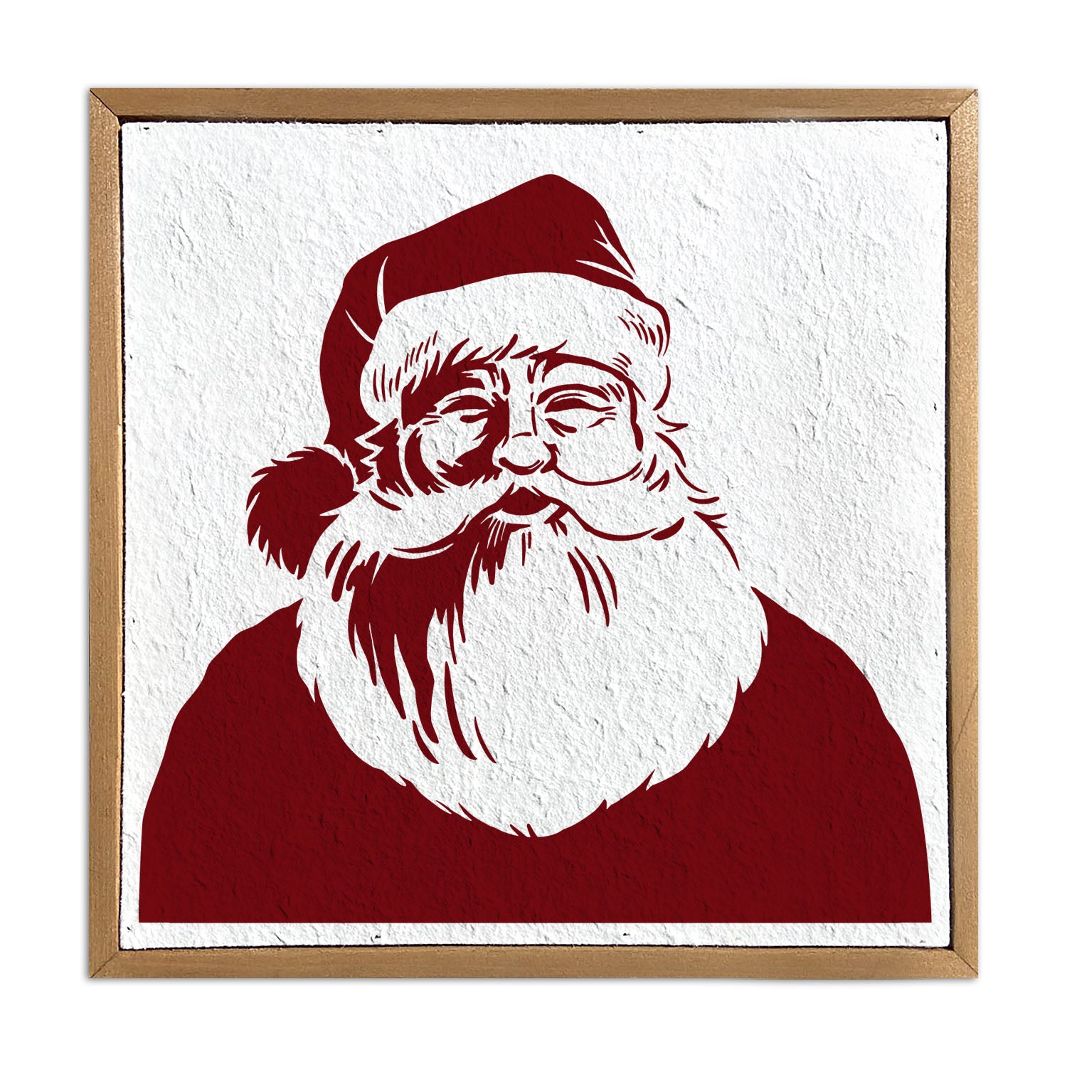 Santa Face 10x10 Pulp Paper