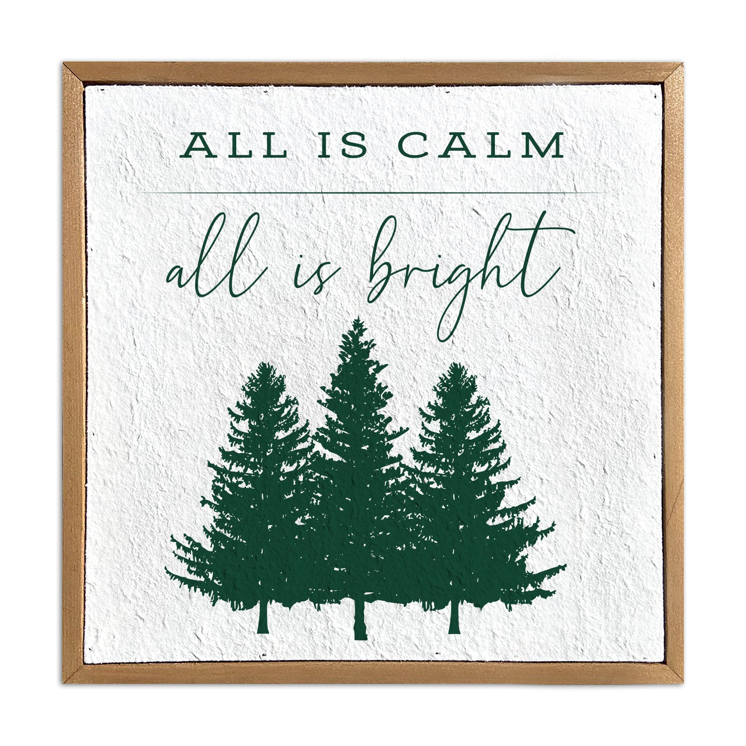 All is Calm All is Bright 10x10 Pulp Paper