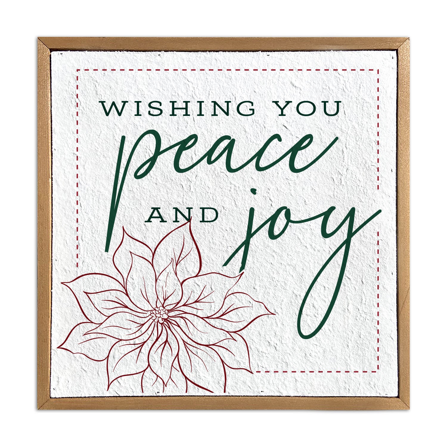 Wishing you Peace and Joy 10x10 Pulp Paper
