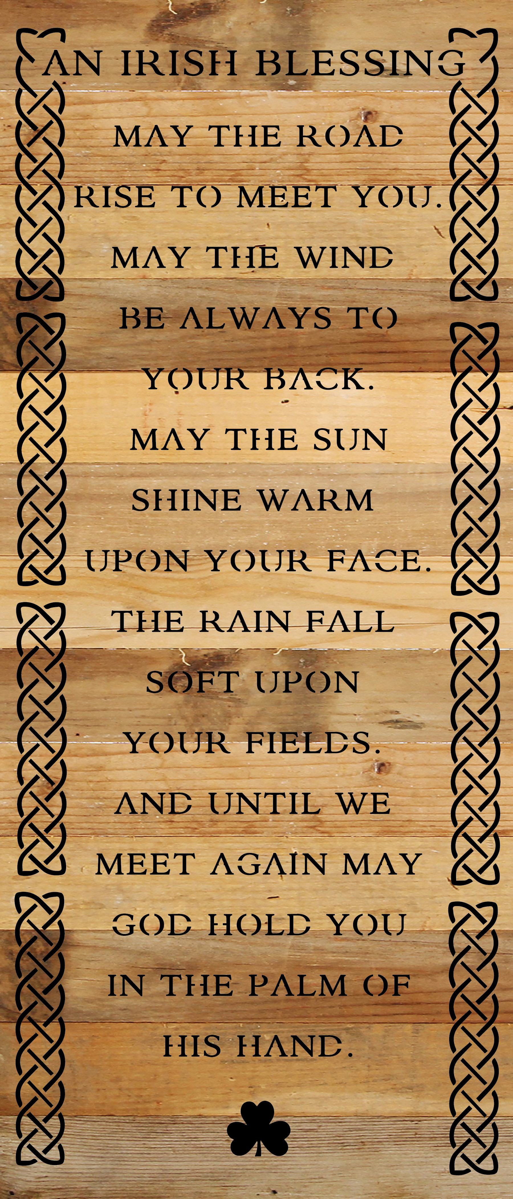 An Irish Blessing 6x14 Reclaimed Wood Sign