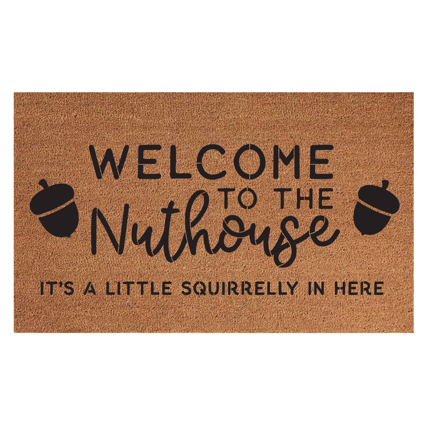 WELCOME TO THE NUTHOUSE / 18x30 INDOOR/OUTDOOR MAT