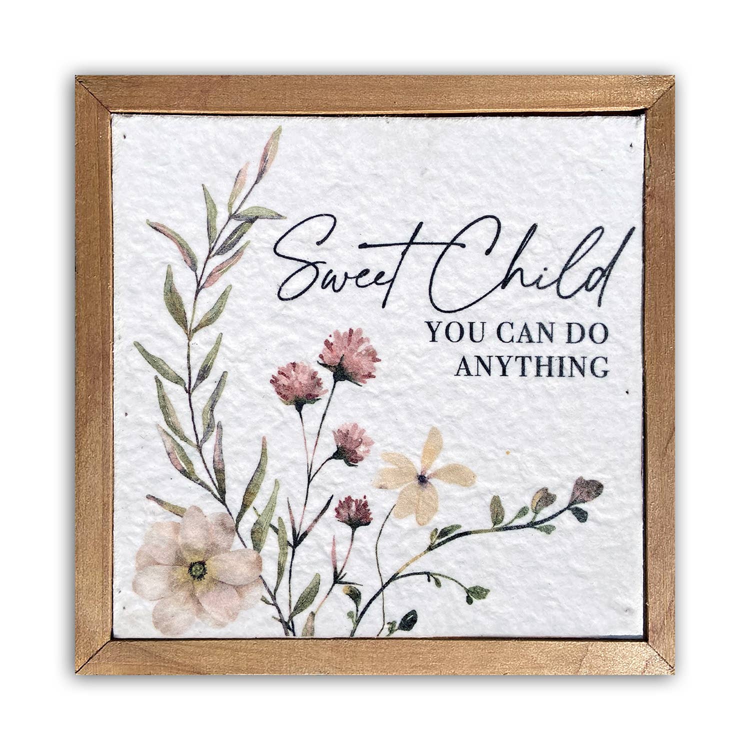 Sweet child 6x6 Pulp Paper Wall Decor