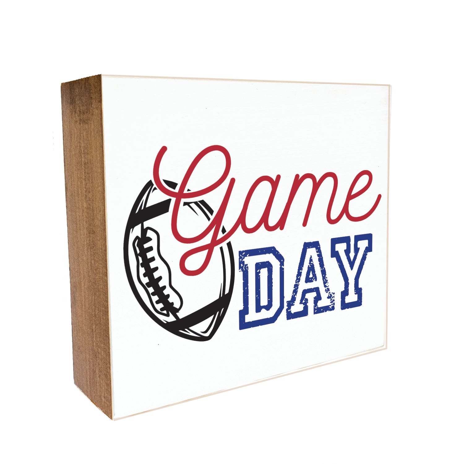 Game Day Decorative Wooden Block
