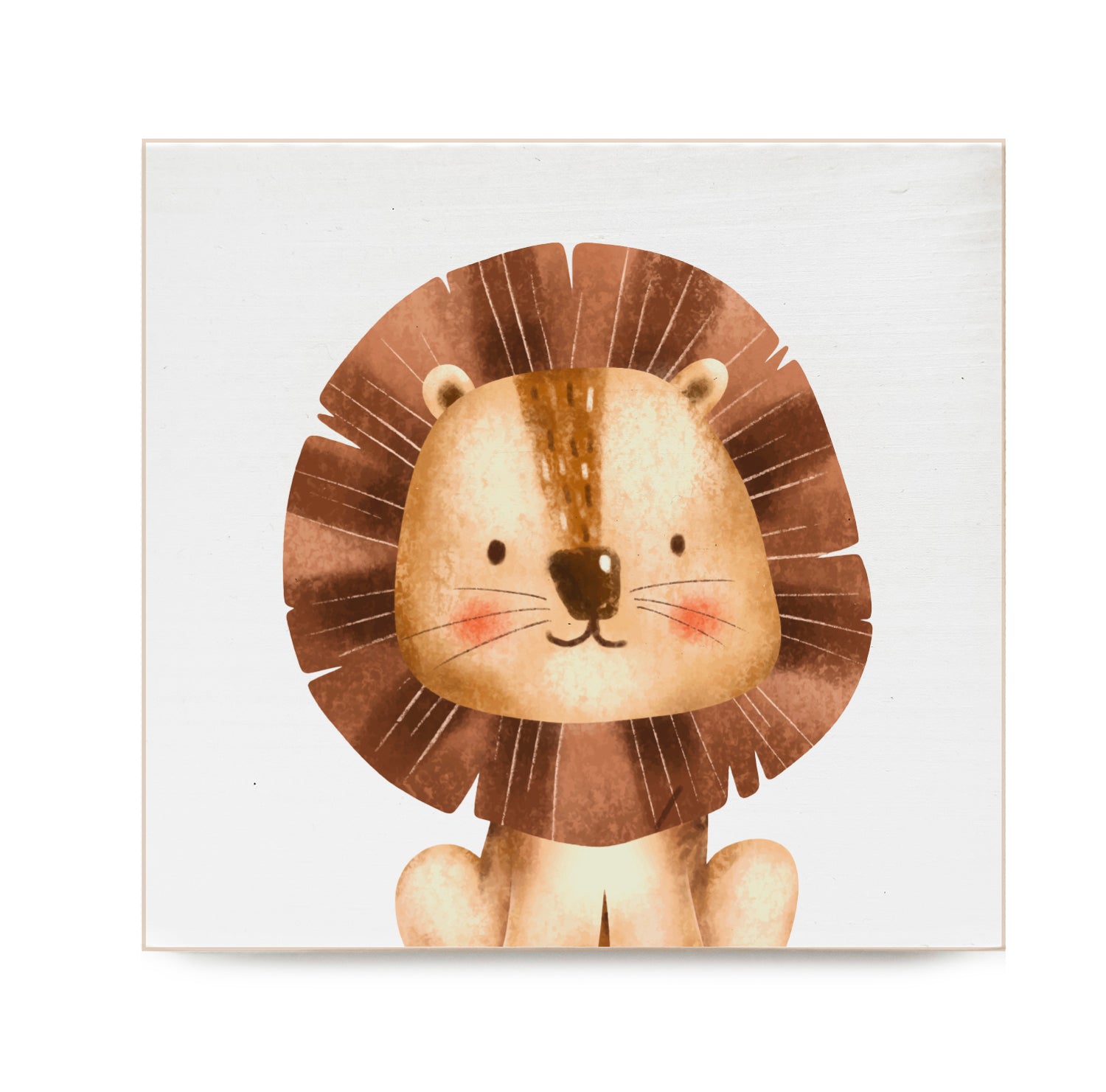 Lion Kids Decorative Wooden Block
