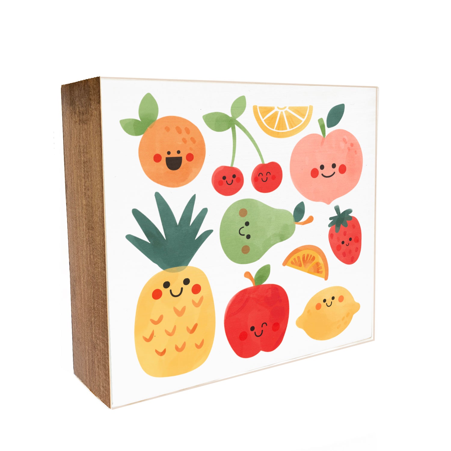 Fruit Kids Decorative Wooden Block