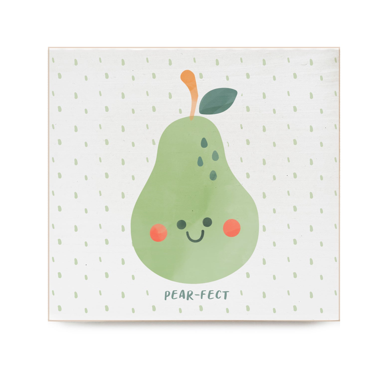 Pear-fect Kids Decorative Wooden Block