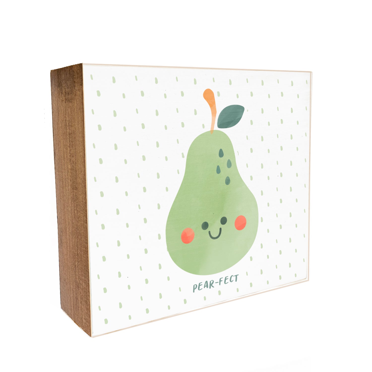 Pear-fect Kids Decorative Wooden Block