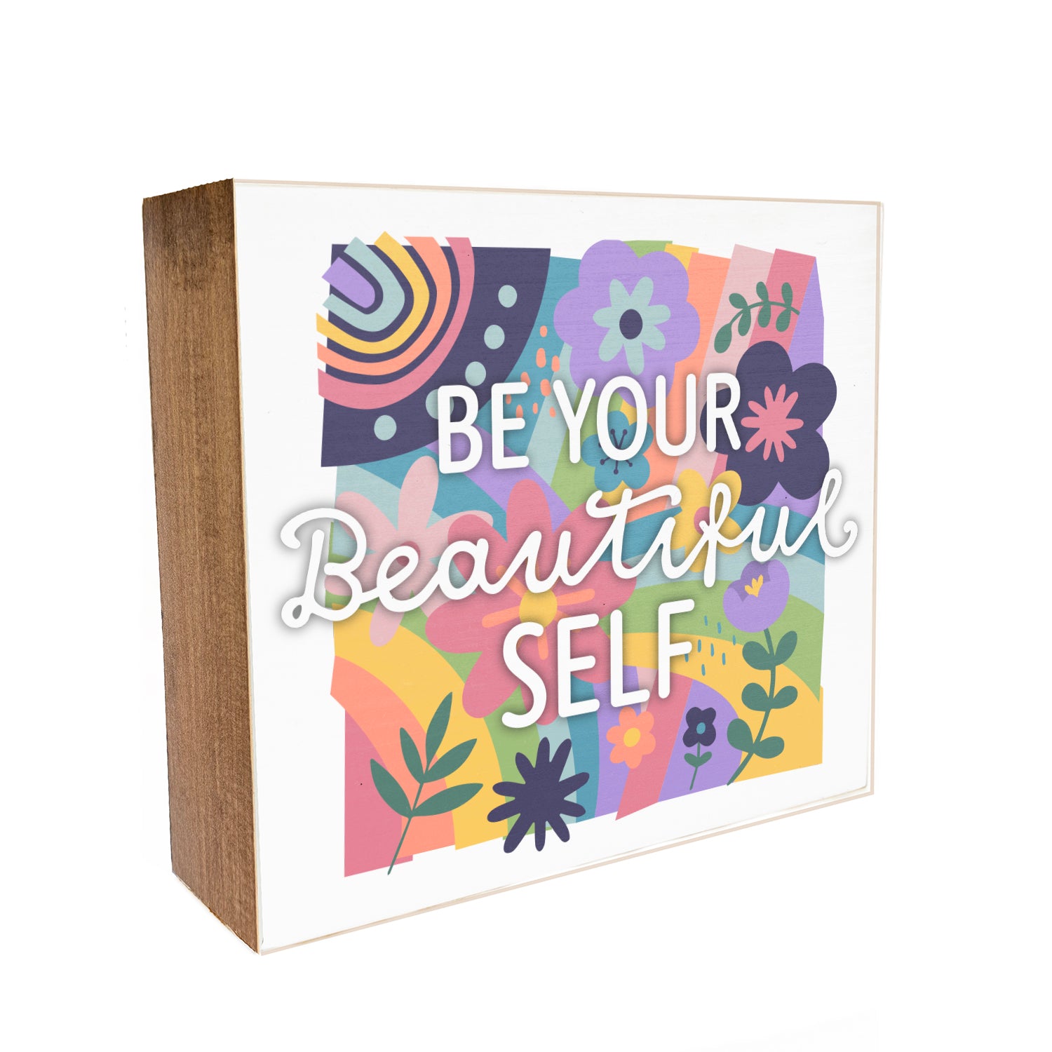 Be Your Beautiful Self Kids Decorative Wooden Block