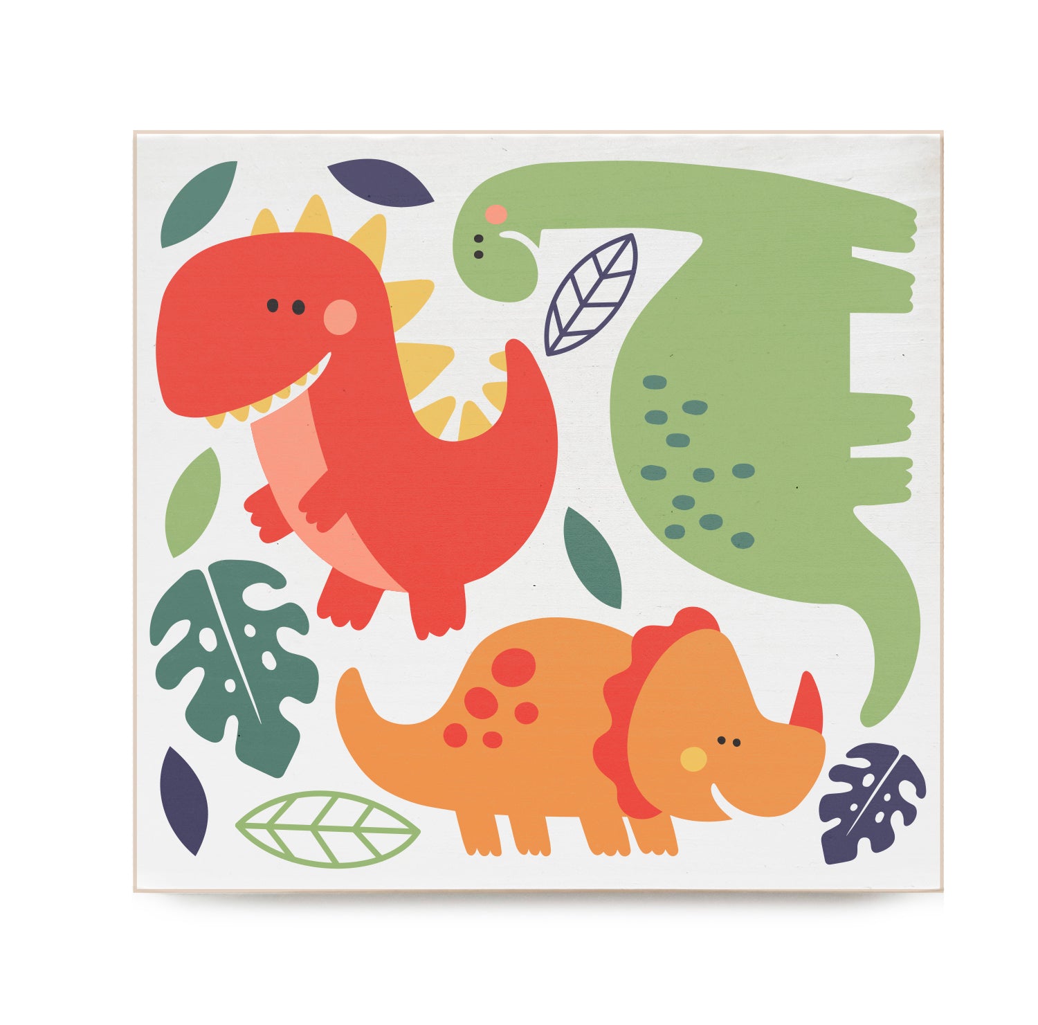 Dinos Kids Decorative Wooden Block