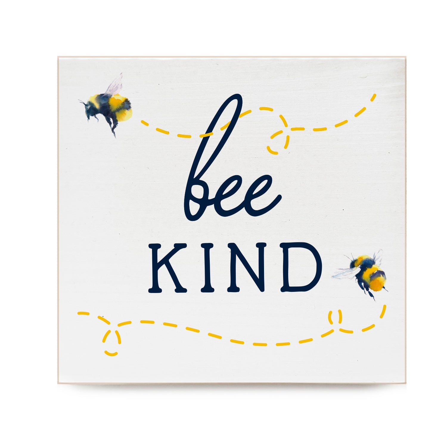 Bee Kind Decorative Wood Block