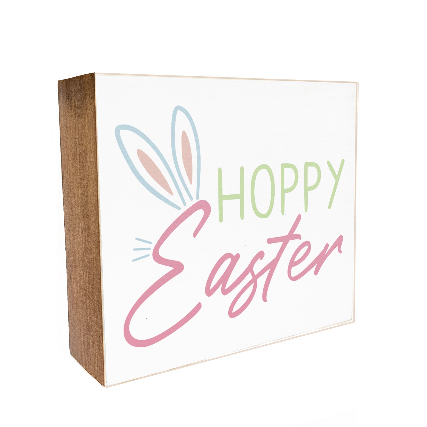 Hoppy Easter Decorative Wood Block