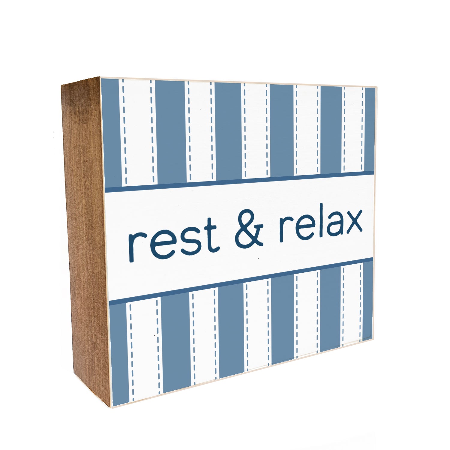 Rest & Relax Decorative Wooden Block