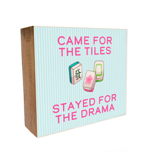 Mahjong Came for the tiles Decorative Wooden Block