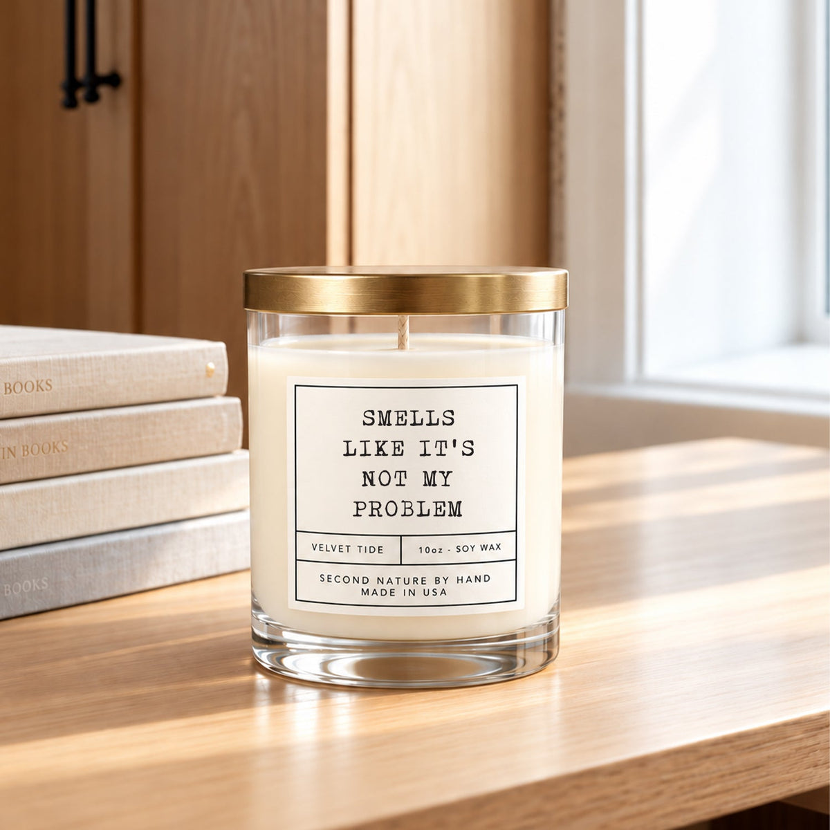 Smells like it's not my problem 10oz Velvet Tide Candle