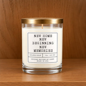 New Home New Beginning 10oz Golden Hour Candle