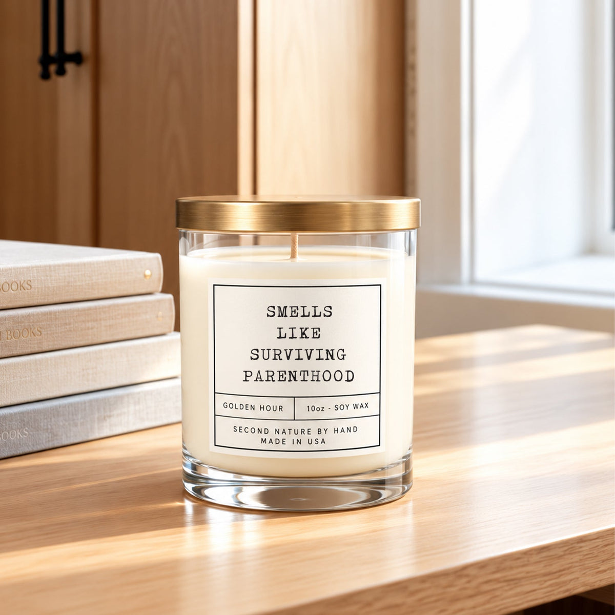 Smells like surviving parenthood 10oz Golden Hour Candle