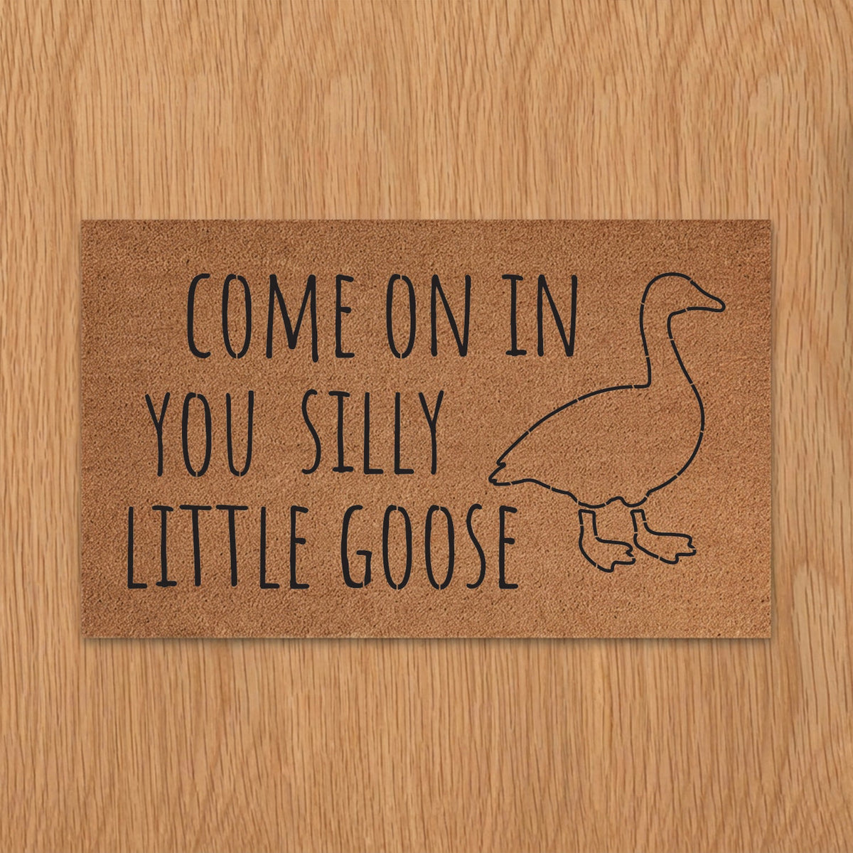 Come on in you Silly Little Goose Doormat