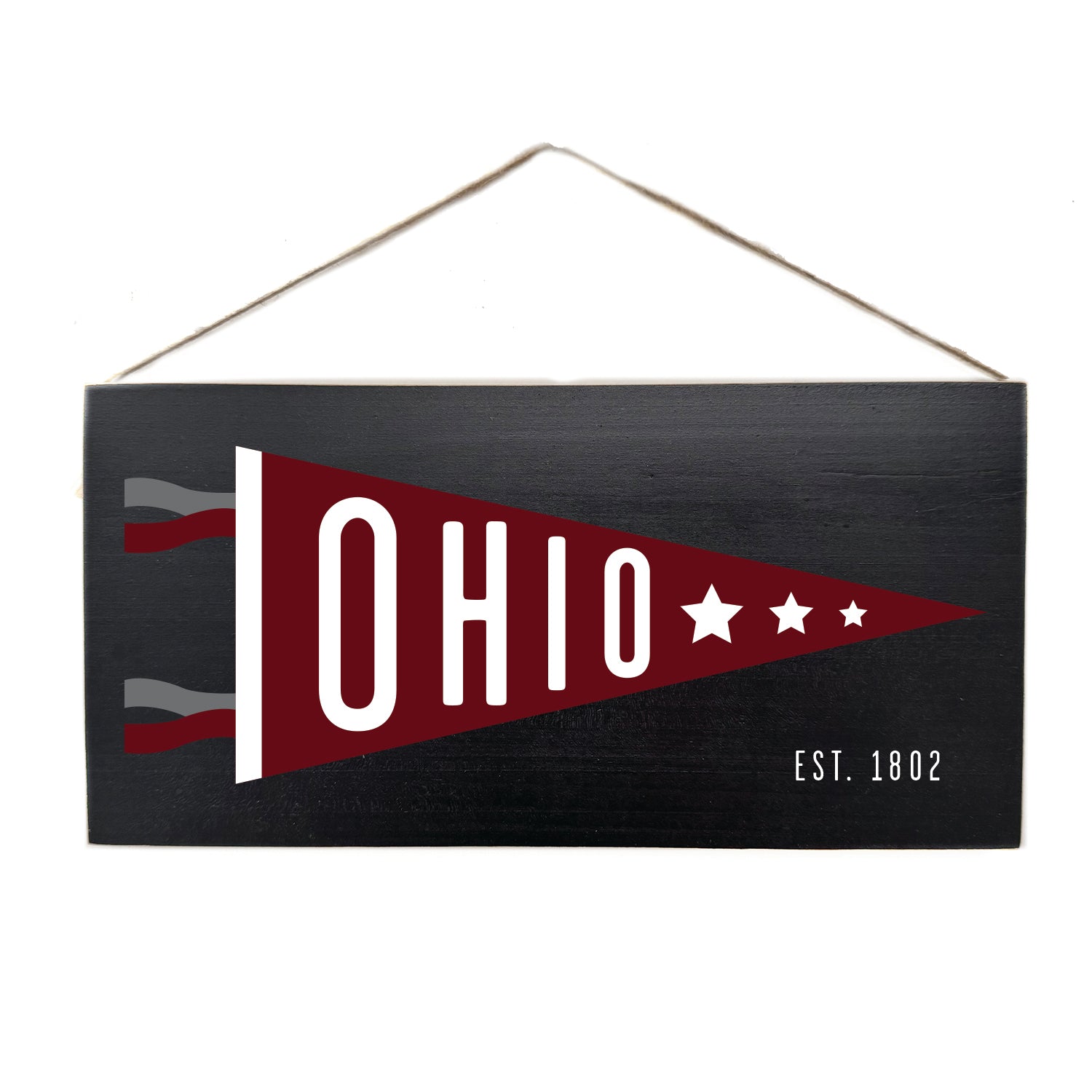State Flag Custom Door Hang Wooden Sign