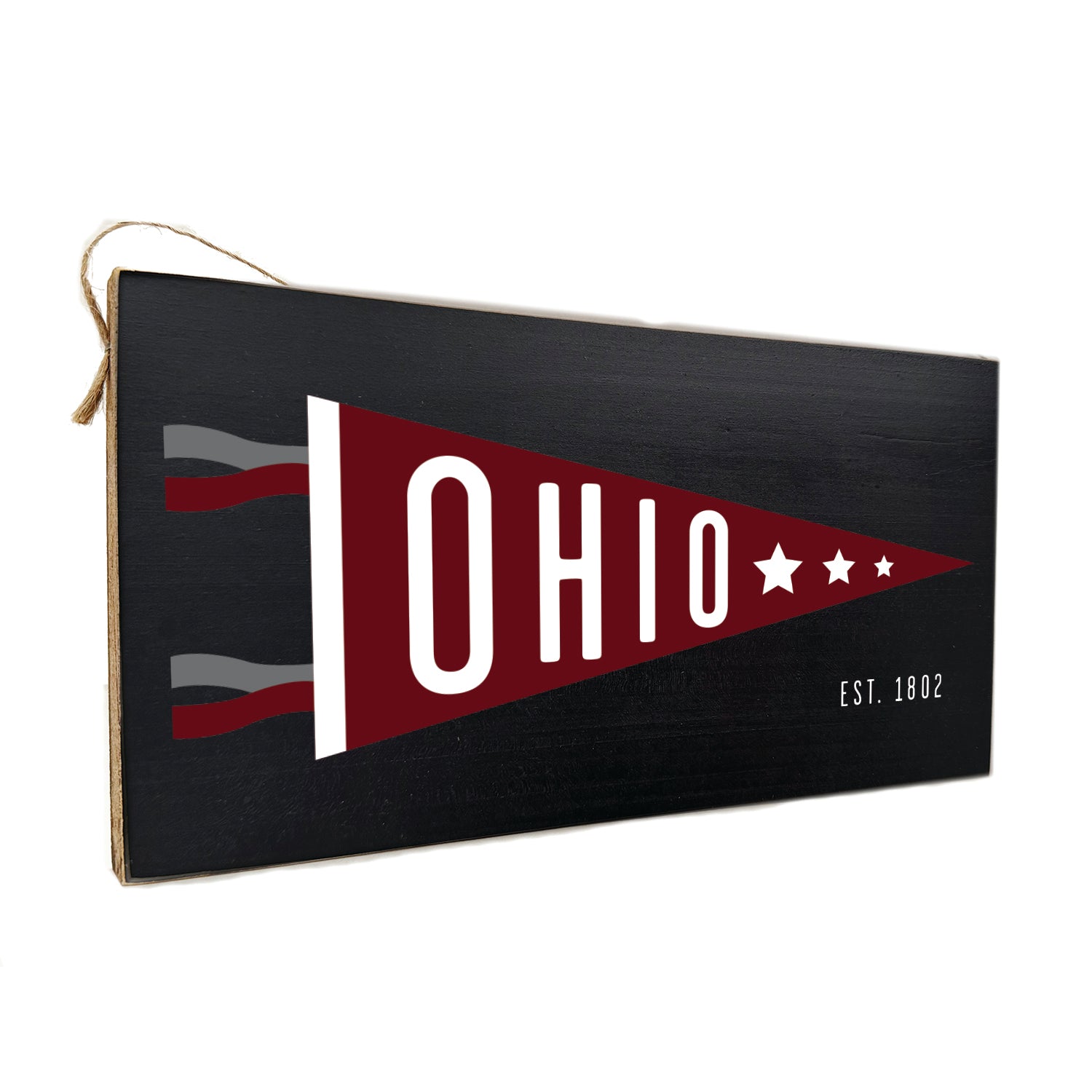 State Flag Custom Door Hang Wooden Sign