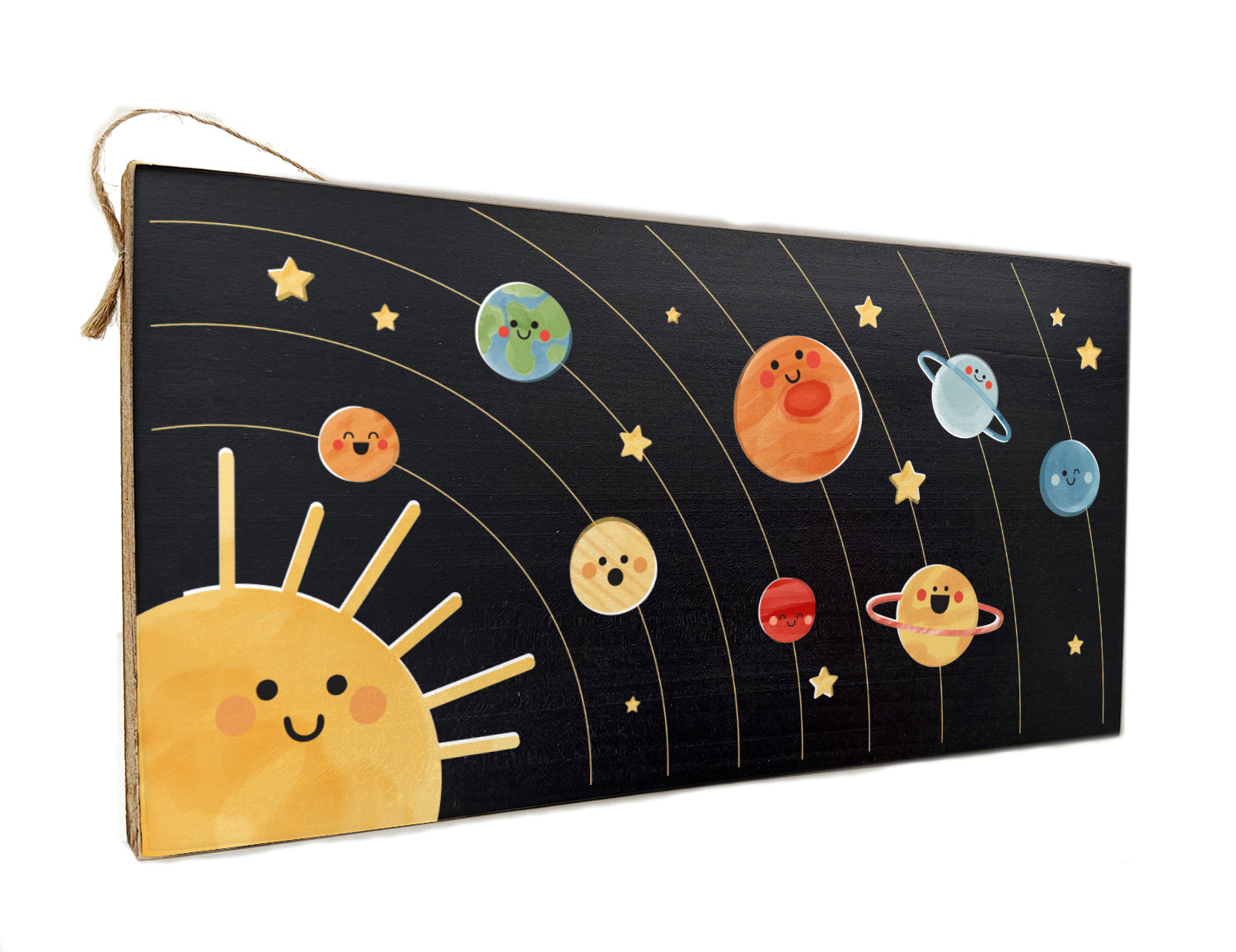Solar System Wooden Door Hang