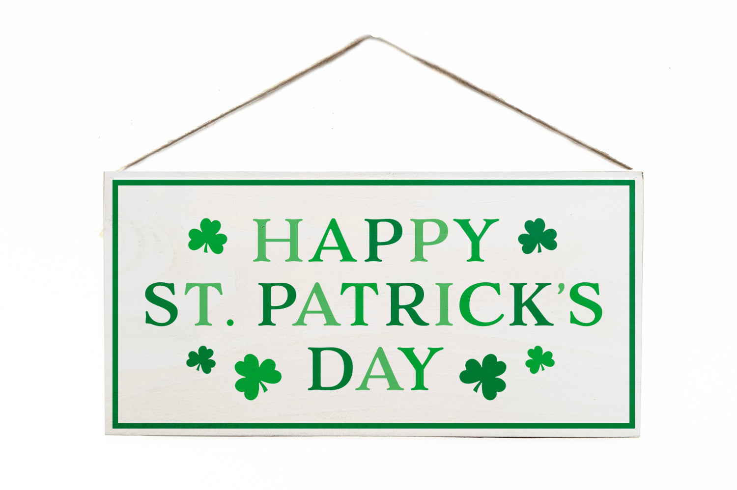 Happy St. Patricks Day Wooden Door Hang