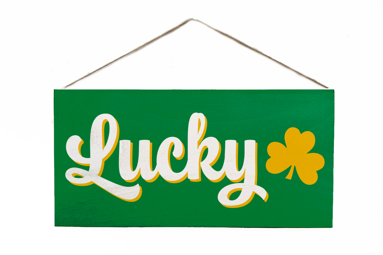 Lucky Wooden Door Hang