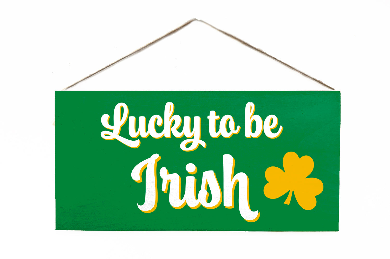 Lucky to be Irish Wooden Door Hang