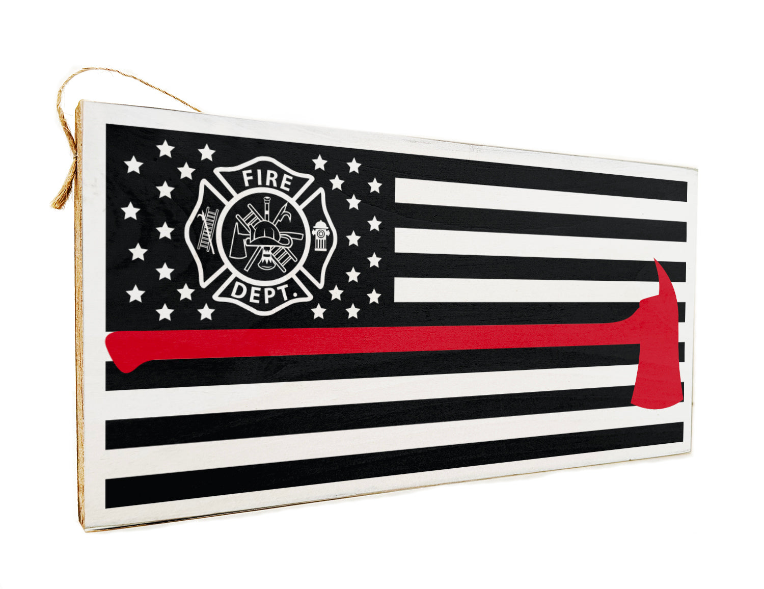 Fire Department Wooden Door Hang