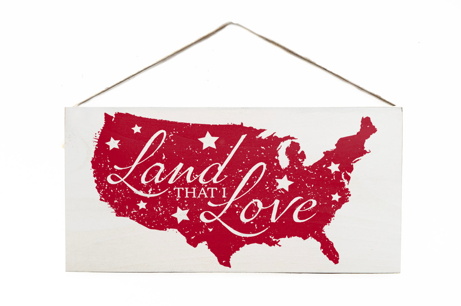 Land that I love Wooden Door Hang