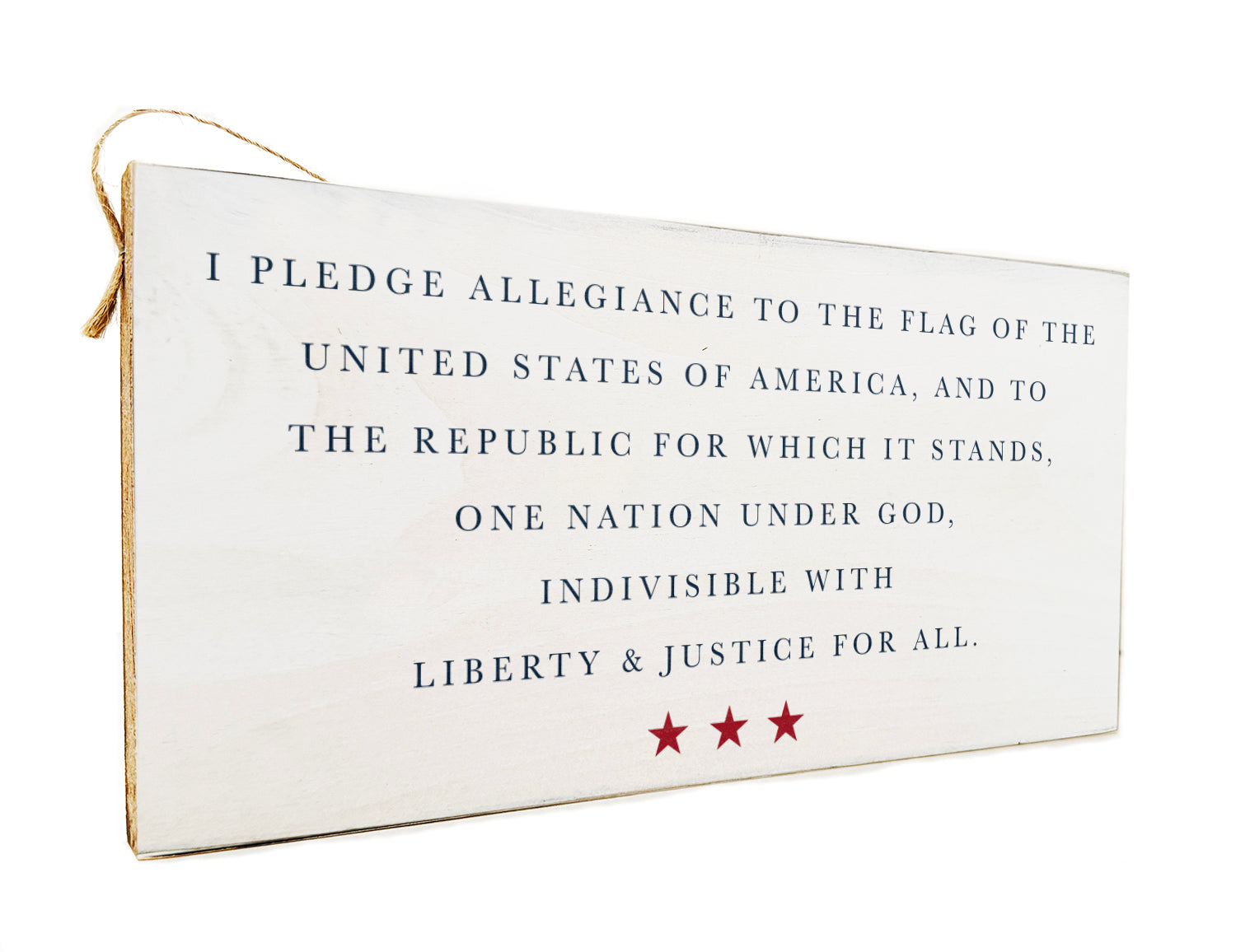 Pledge Allegiance Wooden Door Hang