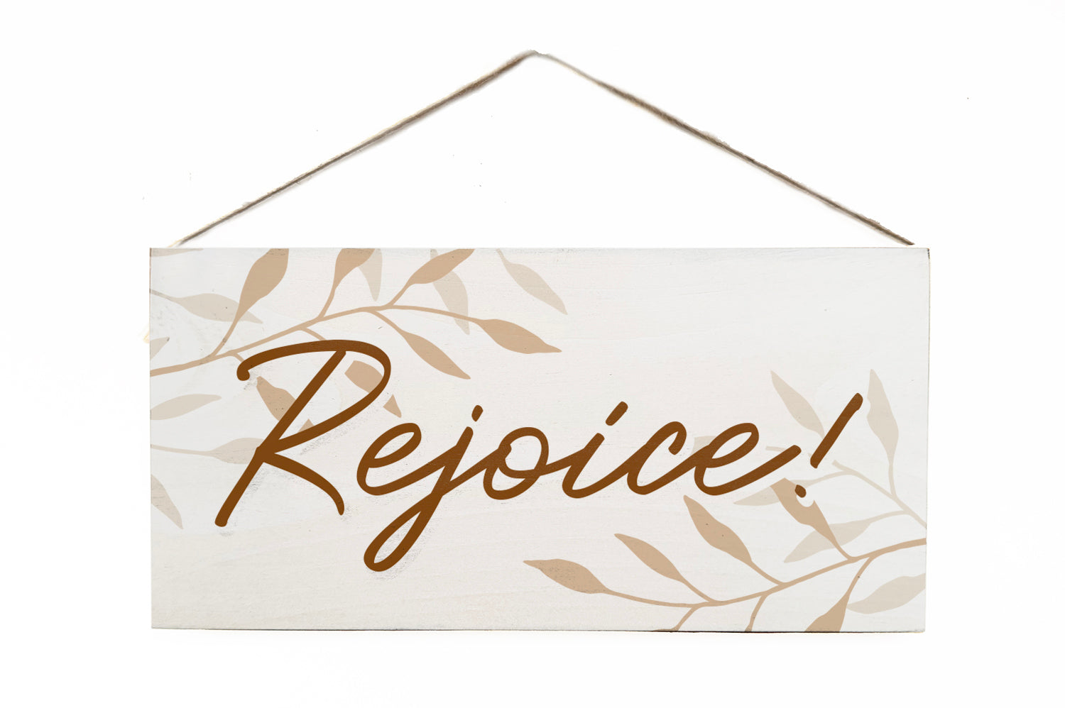 Rejoice Wooden Door Hang