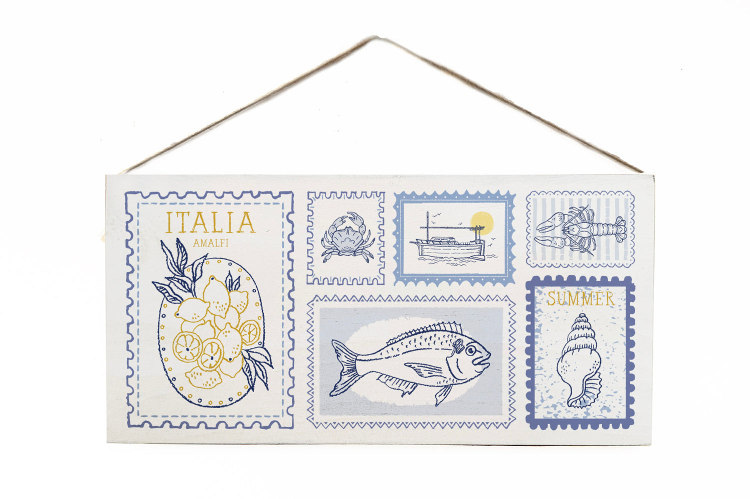 Italia Postage Stamps Door Hang