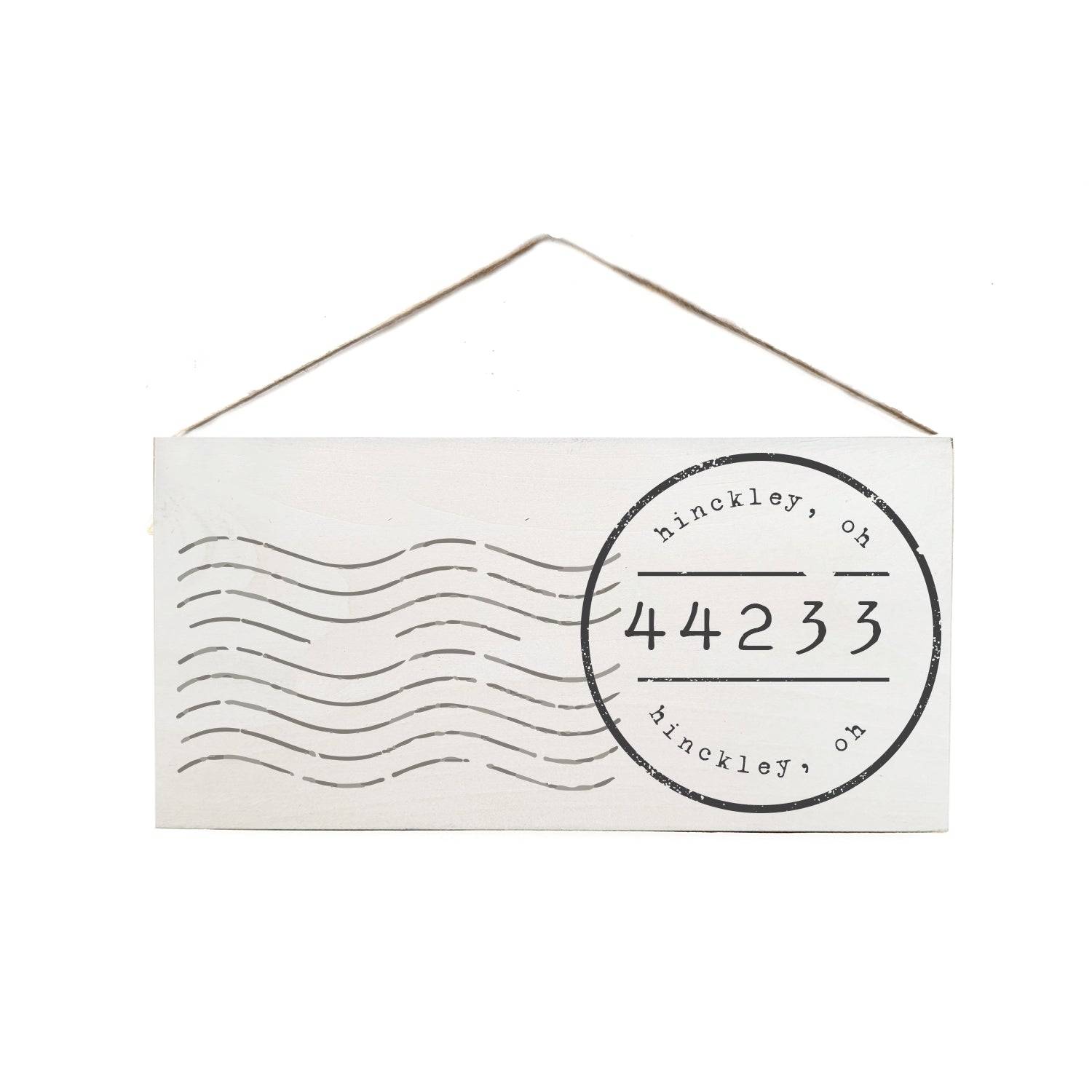 Personalized Stamp Wooden Door Hang