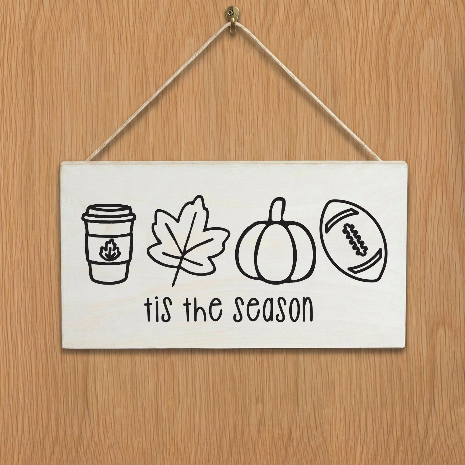 Tis the Season Fall Icons Door Hang
