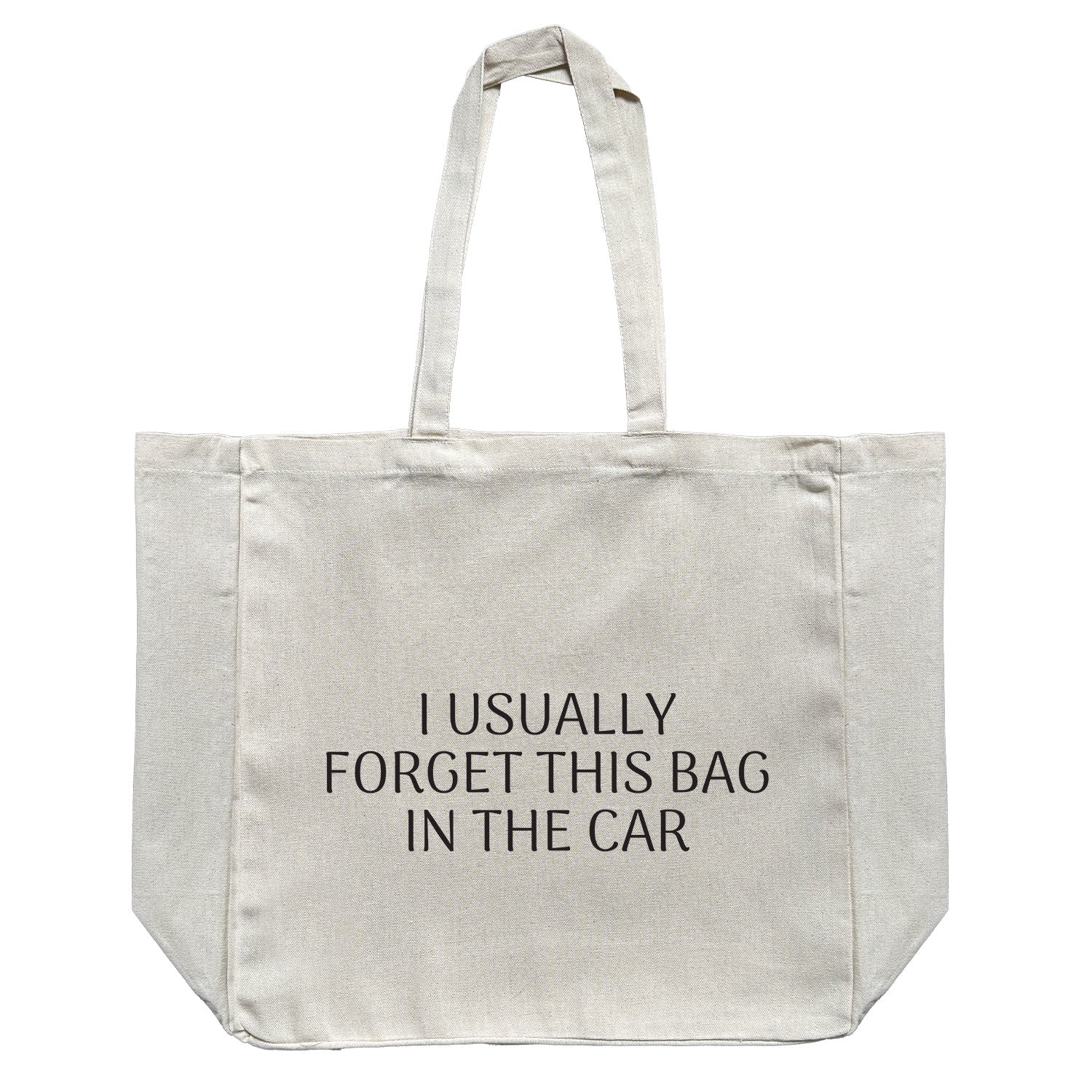 I usually forget this bag in the car // Large Tote Bag