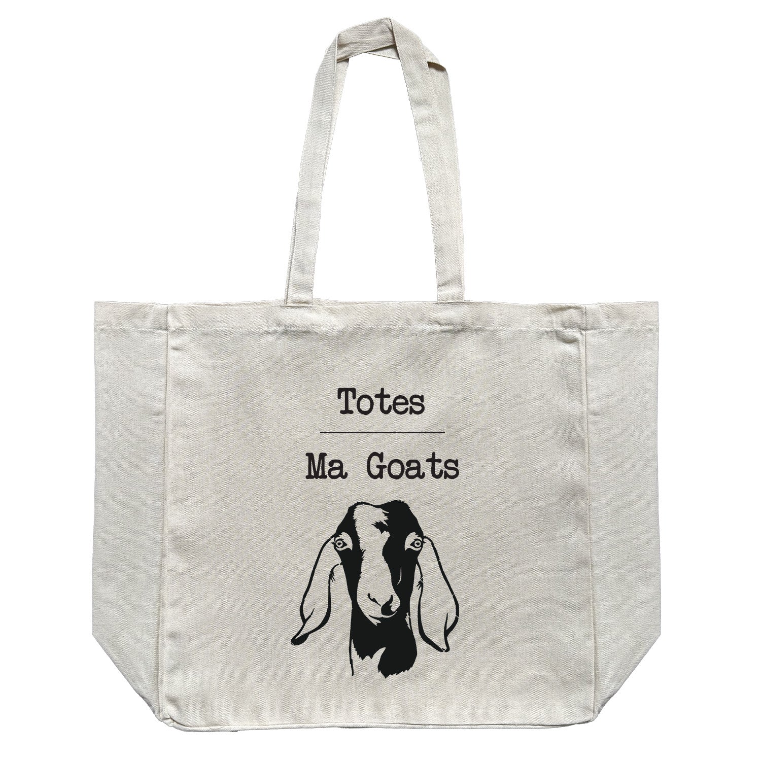 Totes Ma Goats // Large Natural Tote Bag