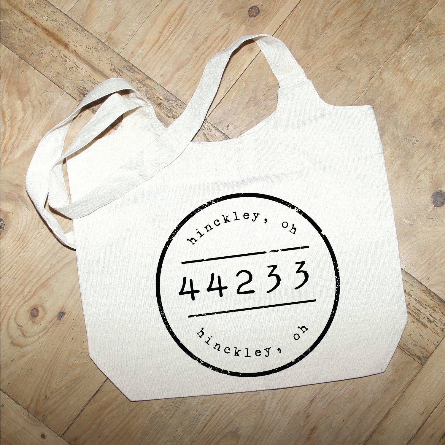 Personalized Location and Zipcode Tote Bag