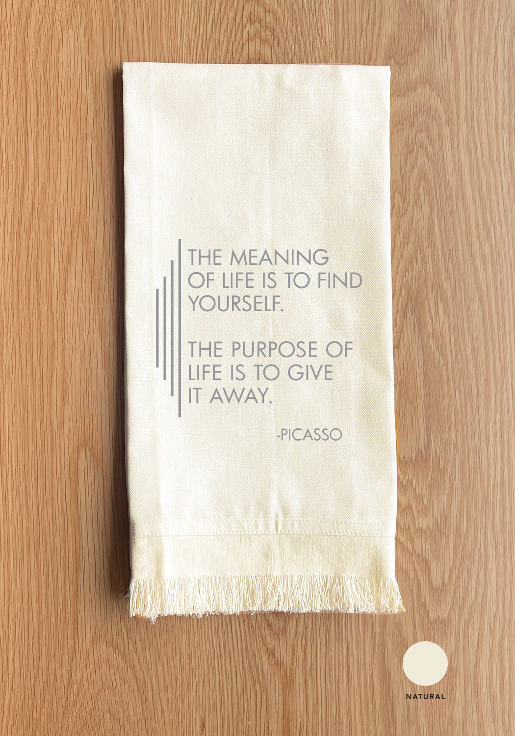 The meaning of life is to find yourself Kitchen Towel