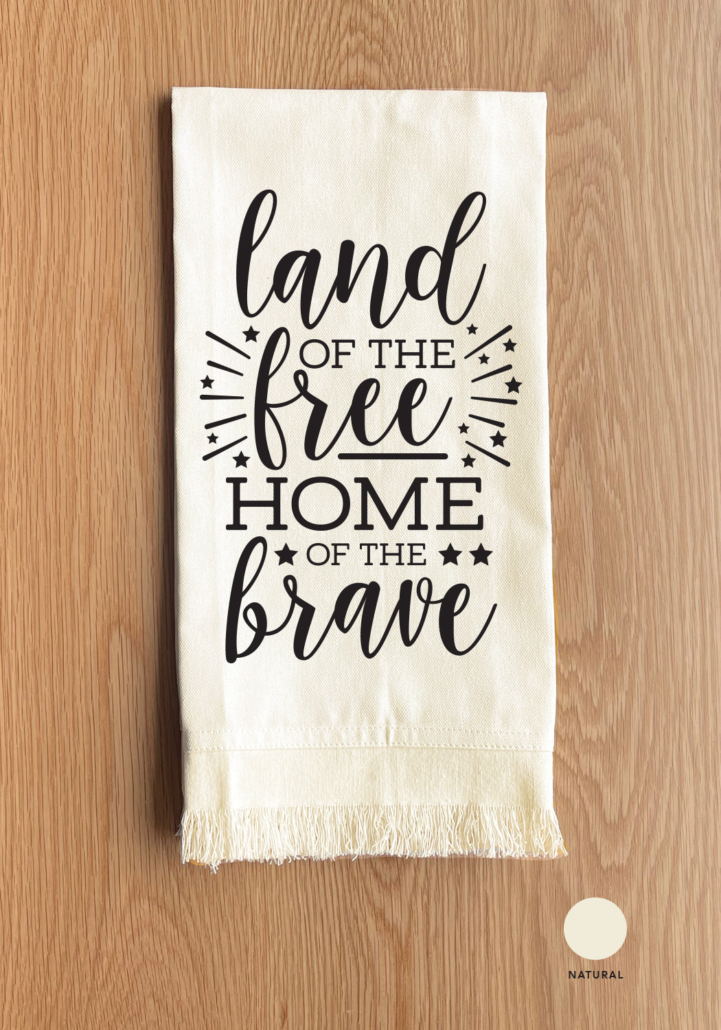 Land of the free and the home of the brave Kitchen Towel