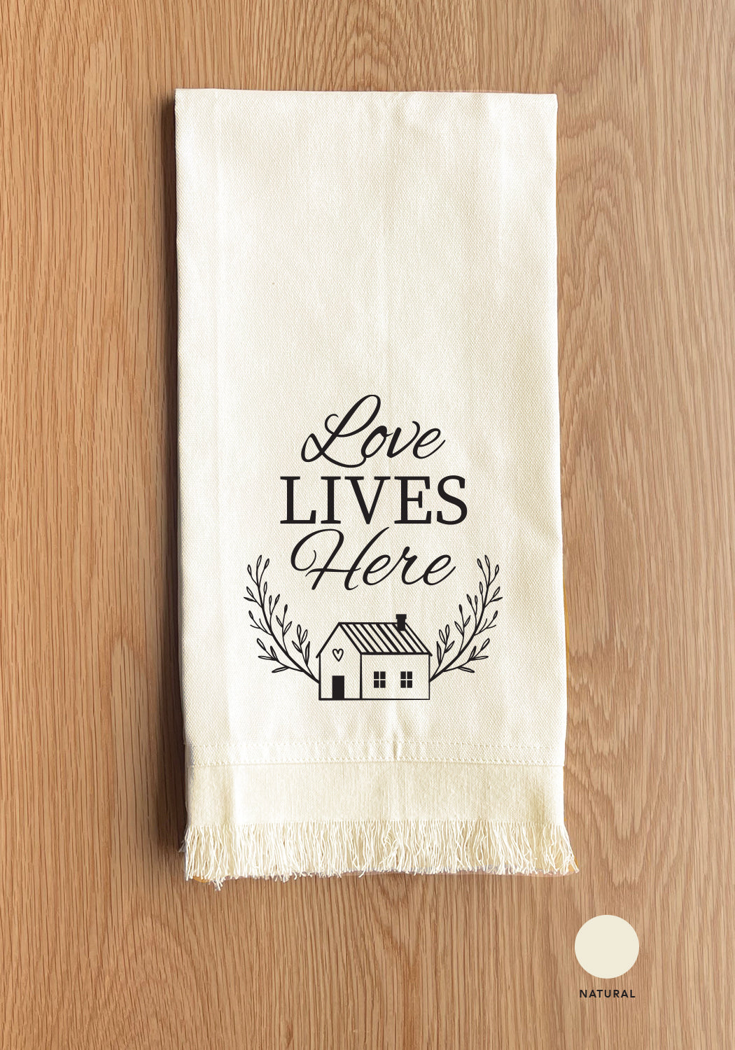 Love Lives Here Kitchen Towel