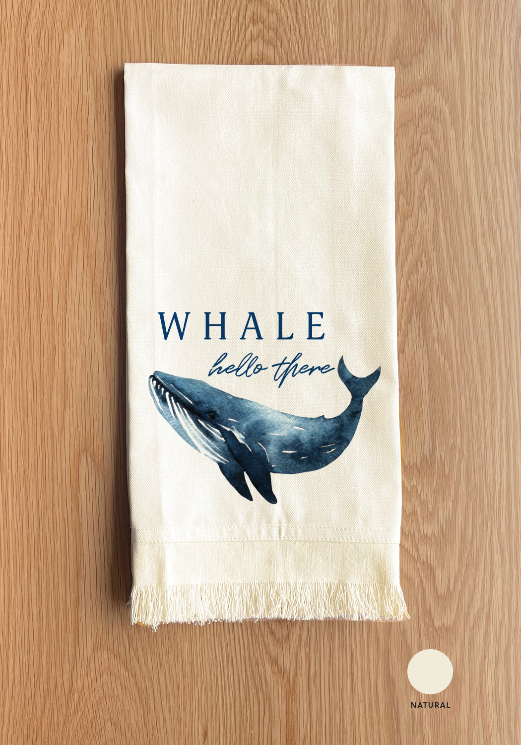 Whale Hello There Kitchen Towel