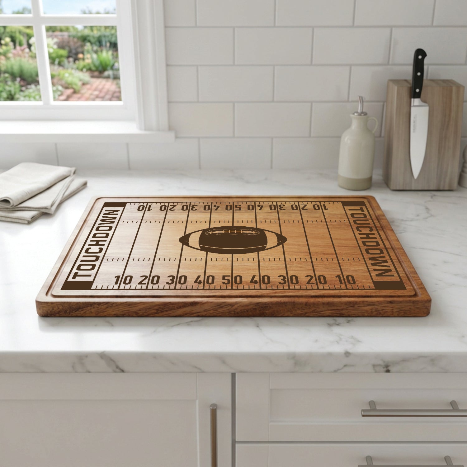 Football Rectangle Serving Board