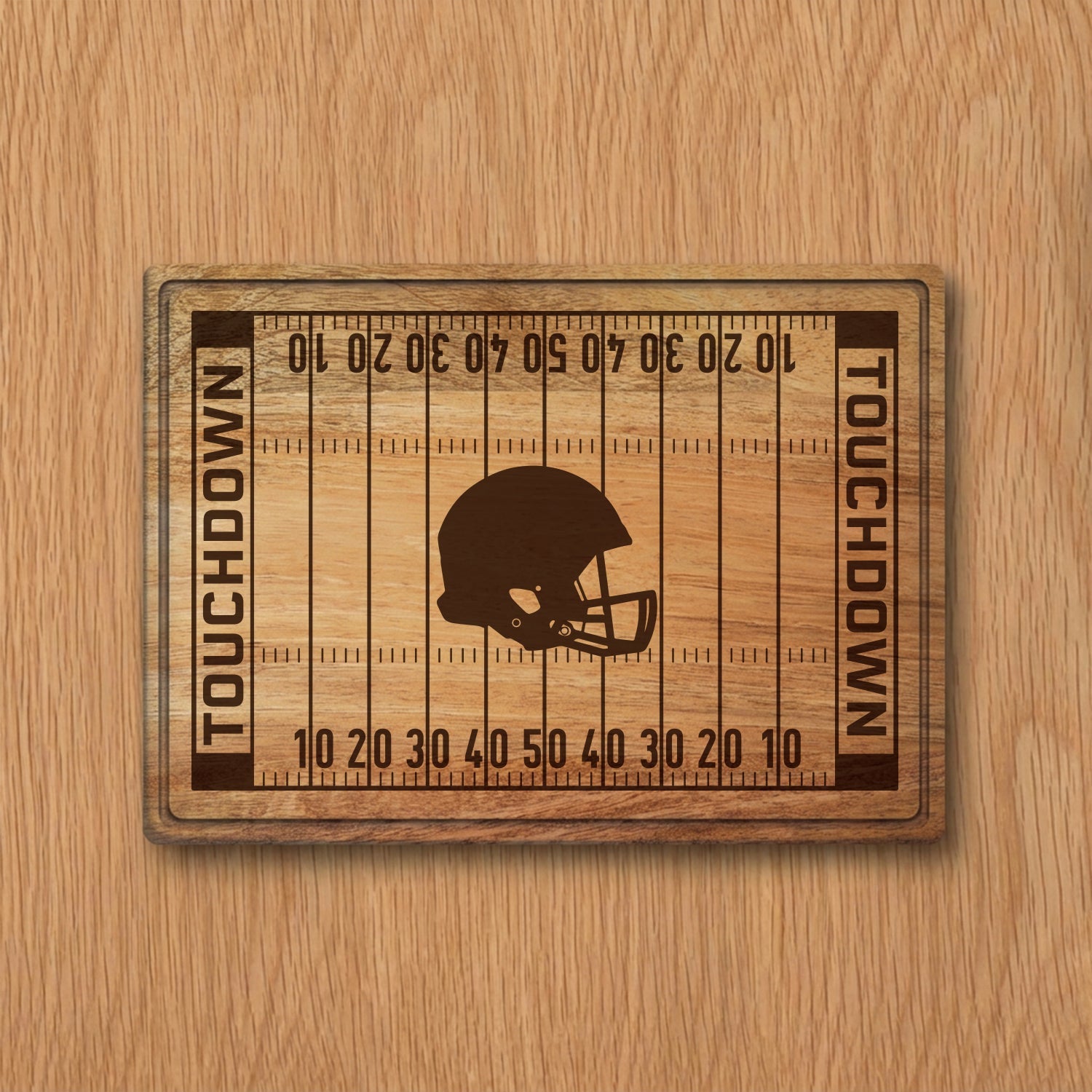 Football Helmet Rectangle Serving Board