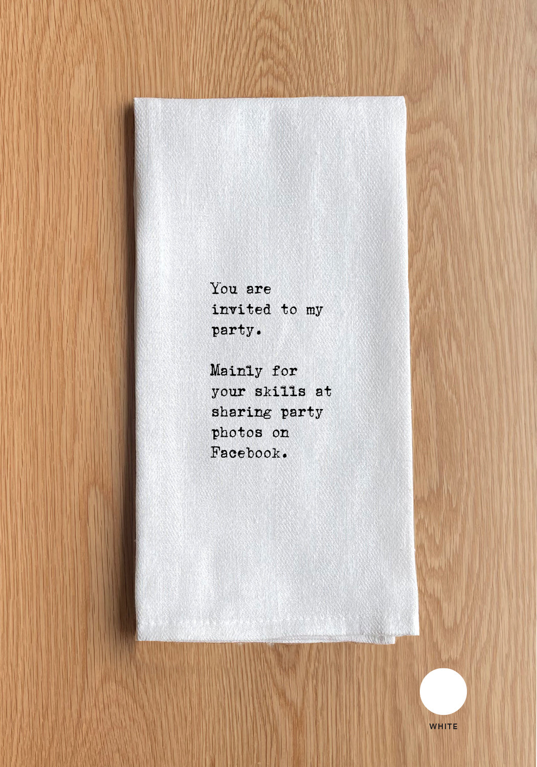 Party Invitation Kitchen Towel