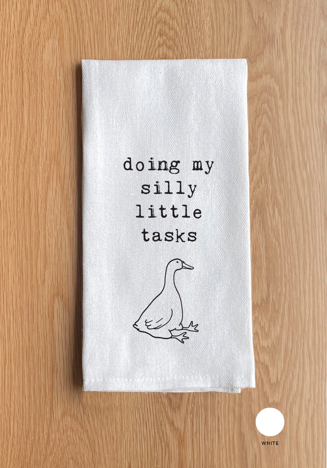 Doing my silly little takes White Kitchen Towel