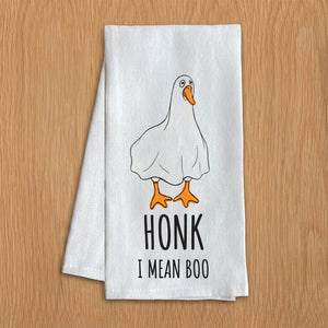 Honk I mean Boo Porch Goose Kitchen Towel