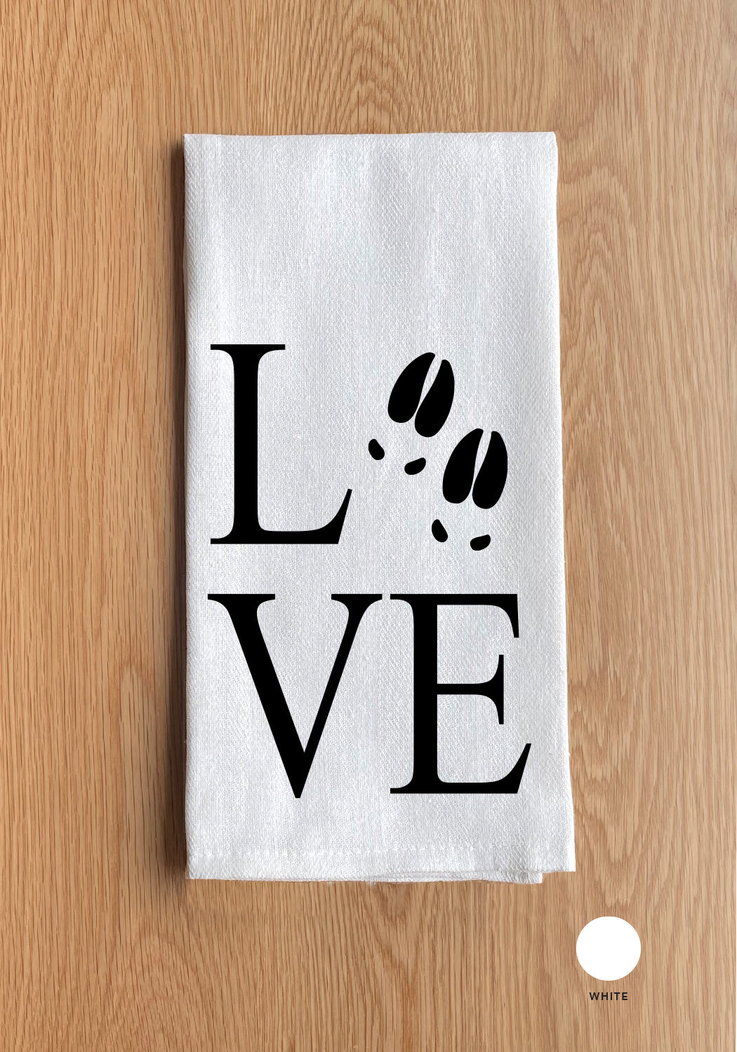 Love - Foot Prints in place of "O"
