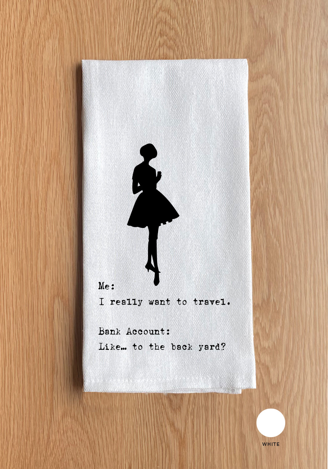 Me vs Bank Account Kitchen Towel