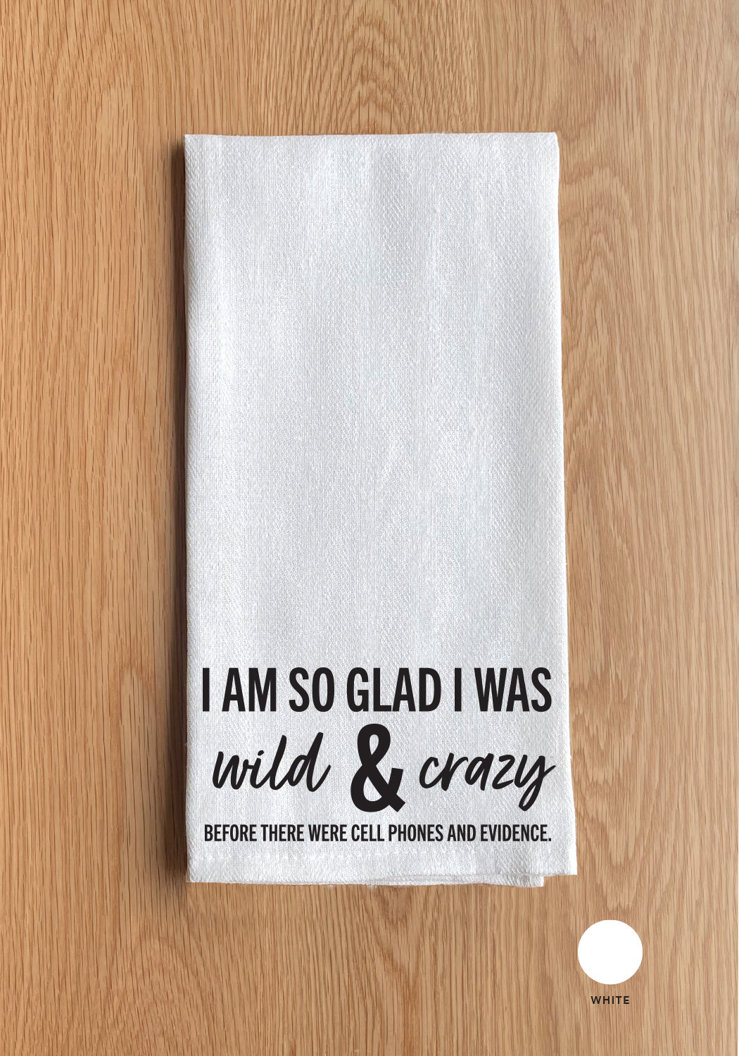 Wild & Crazy Before There Were Cell Phones Kitchen Towel