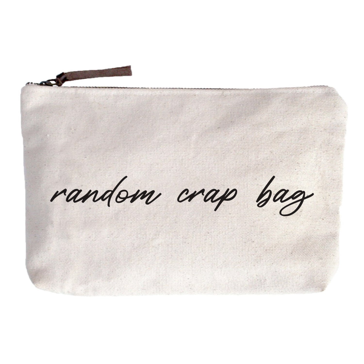 Random Crap Bag Zip Pouch